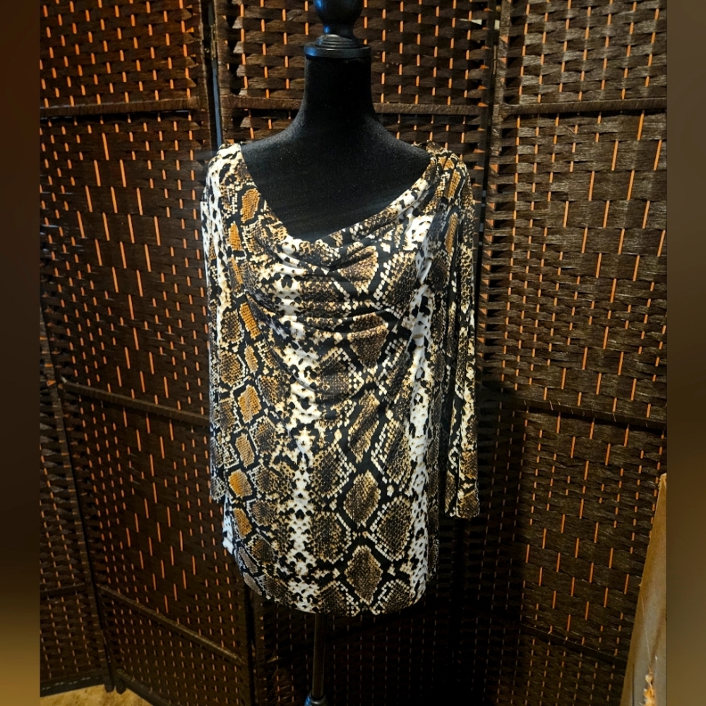 Calvin Klein cowl blouse